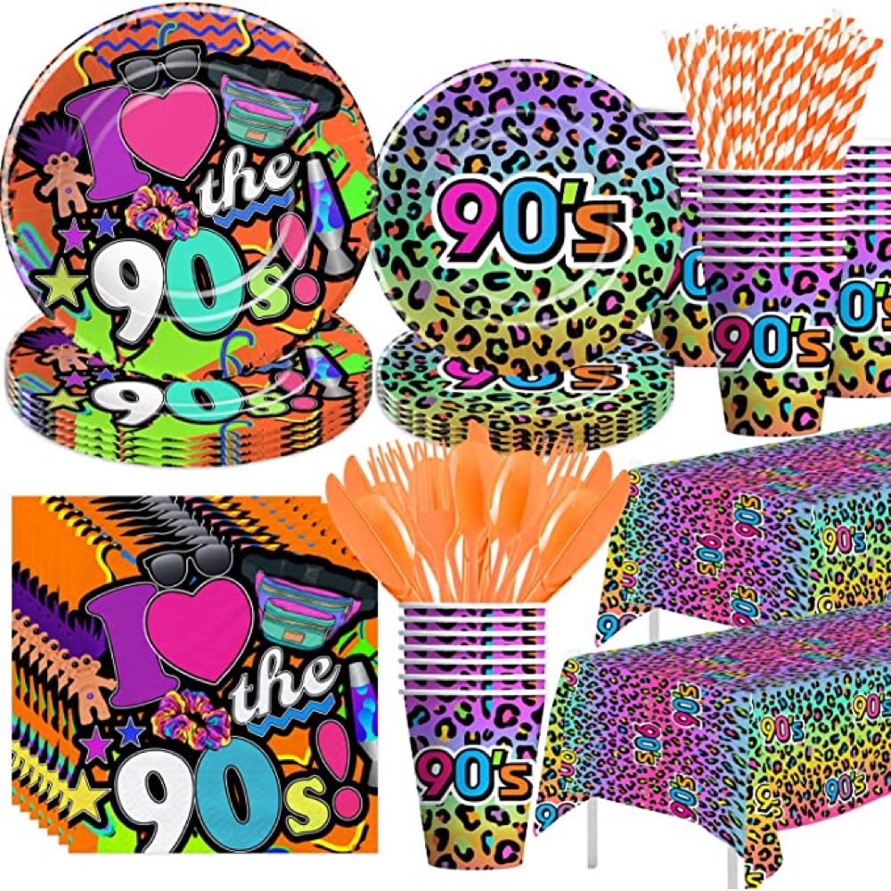 90's Movie Themed Party Decorations - Supplies - Ideas - Tableware