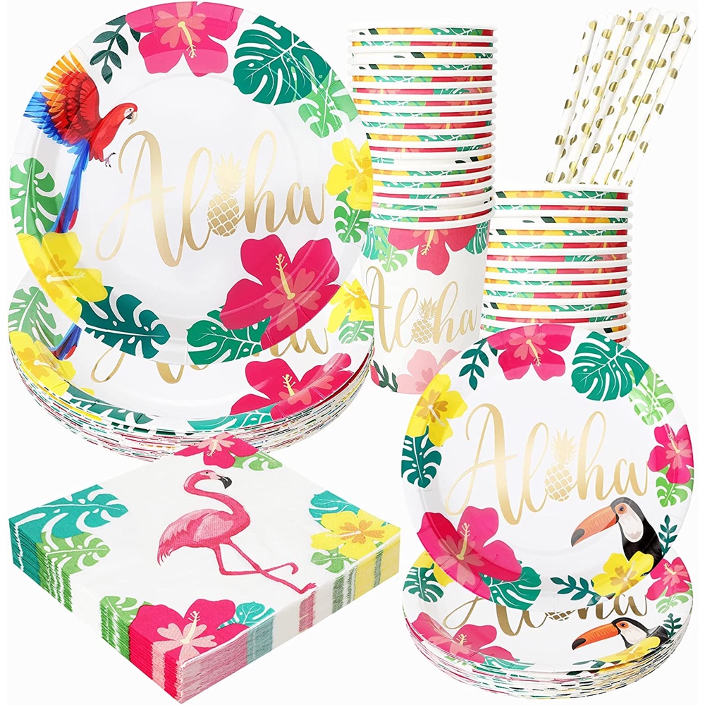 Passport to Paradise Themed Party - Decorations - Supplies - Ideas - Inspiration - Tableware