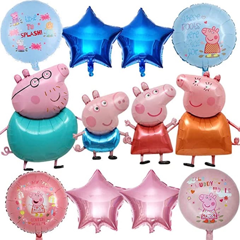 Peppa Pig Themed Party Decorations - Supplies - Balloons