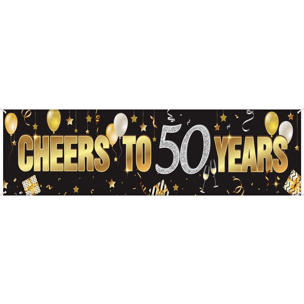 50th Birthday Party Decorations and Supplies - Banner