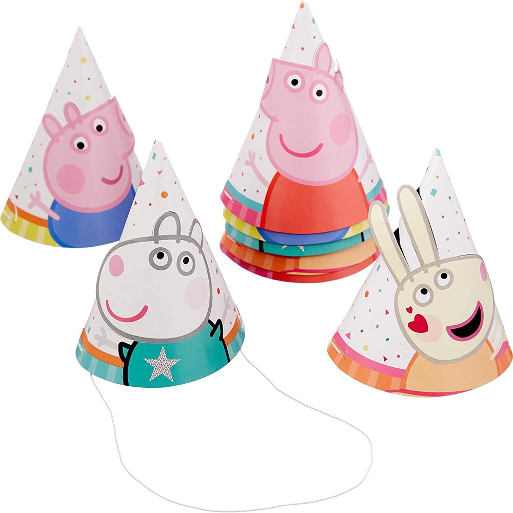 Peppa Pig Themed Party Decorations - Supplies - Party Hats