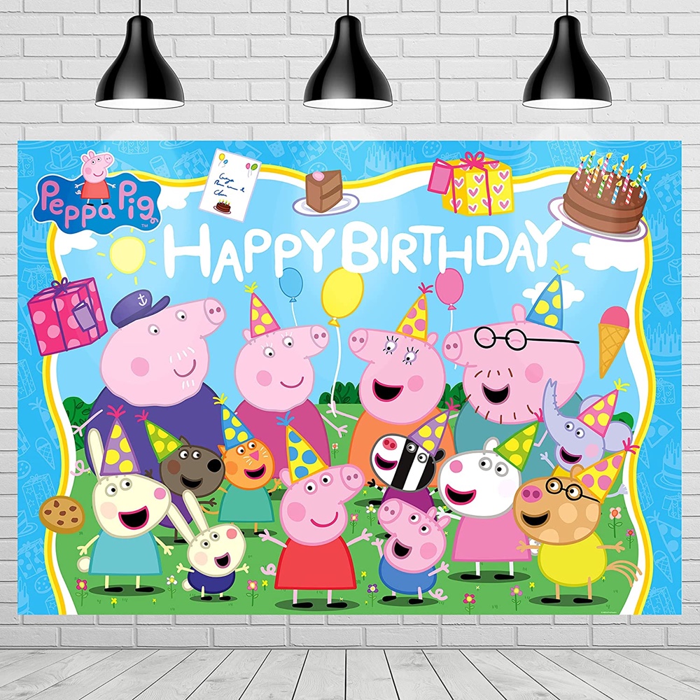 Peppa Pig Themed Party Decorations - Supplies - Photo Props