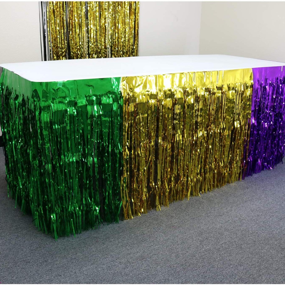 Mardi Gras Themed Party - Decorations - Supplies - Table Throws