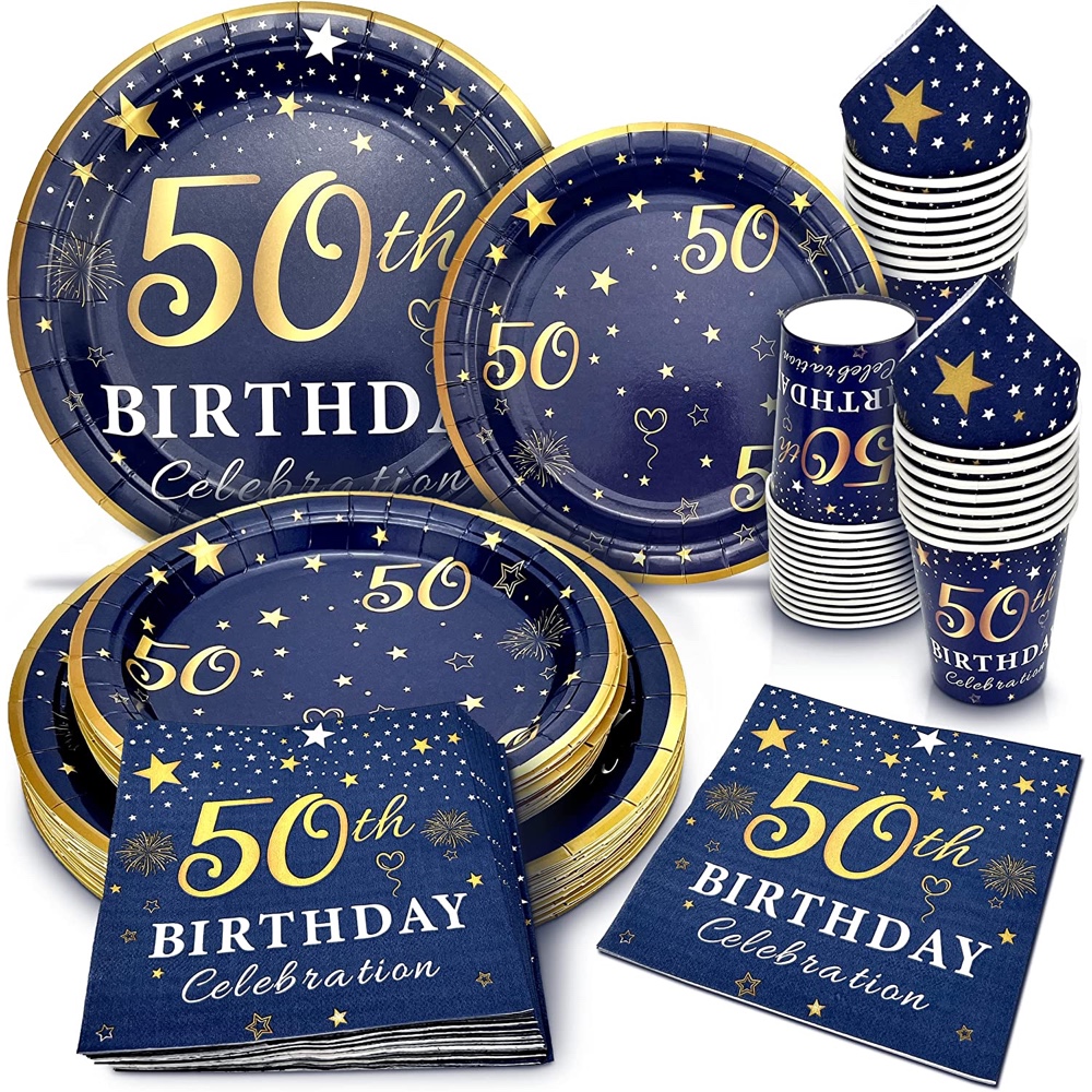 50th Birthday Party Decorations and Supplies - Tableware