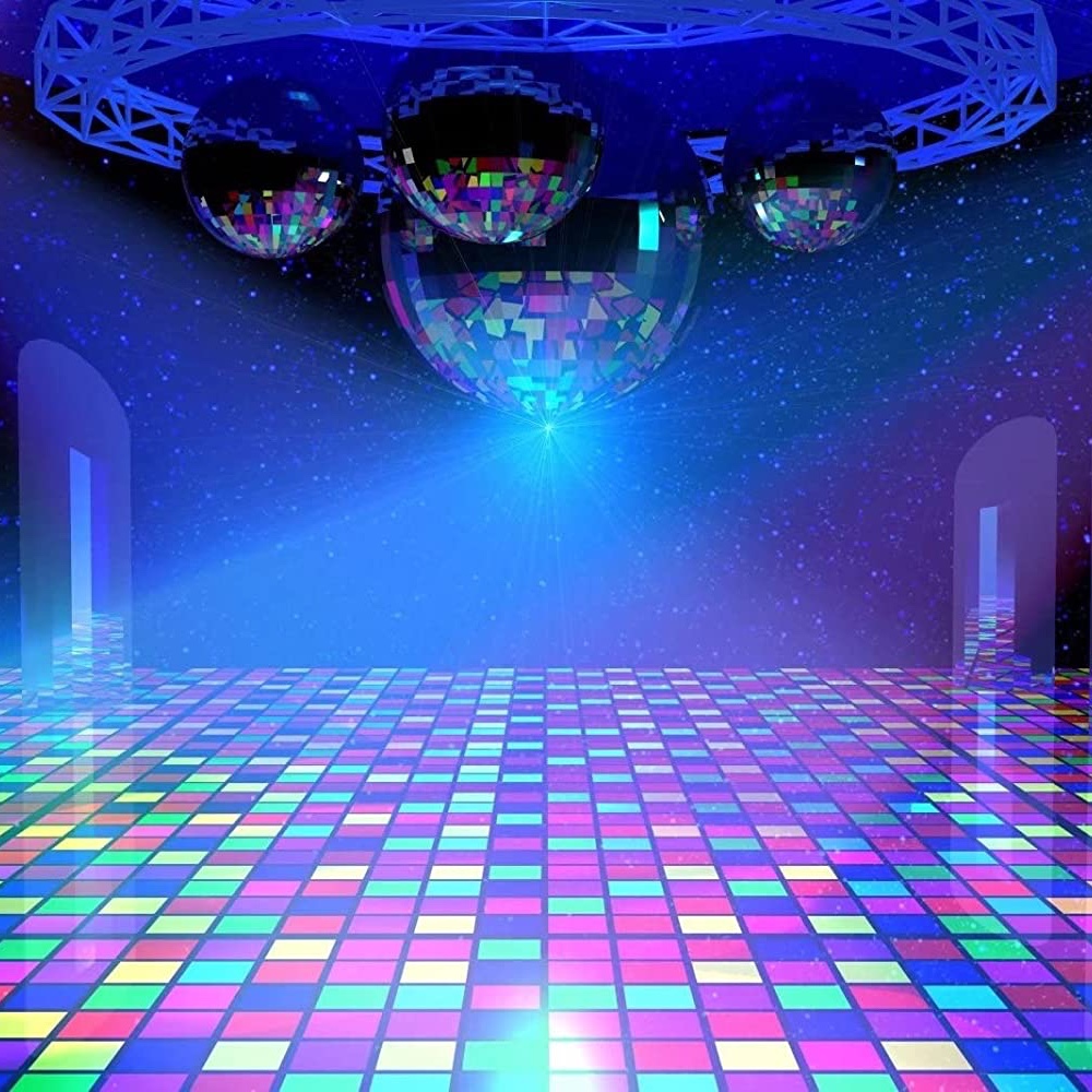 Disco Inferno Themed Party Decorations - Supplies - Ideas - Inspirations - Disco Backdrop