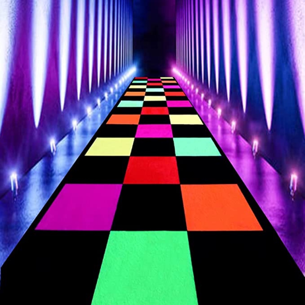 Disco Inferno Themed Party Decorations - Supplies - Ideas - Inspirations - Light Up Dance Floor
