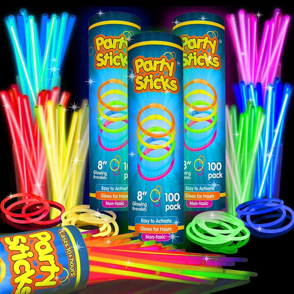80's Retro Themed Party - Decorations - Supplies - Ideas - Inspiration - Birthday - Glow Sticks