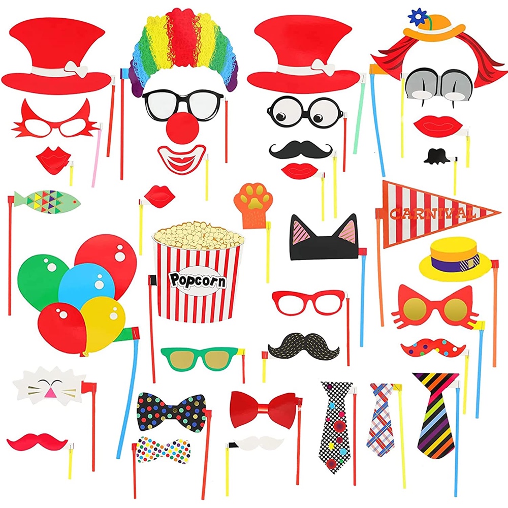 Carnival Themed Party - Ideas - Inspiration - Decorations - Supplies - Birthday - Photo Props