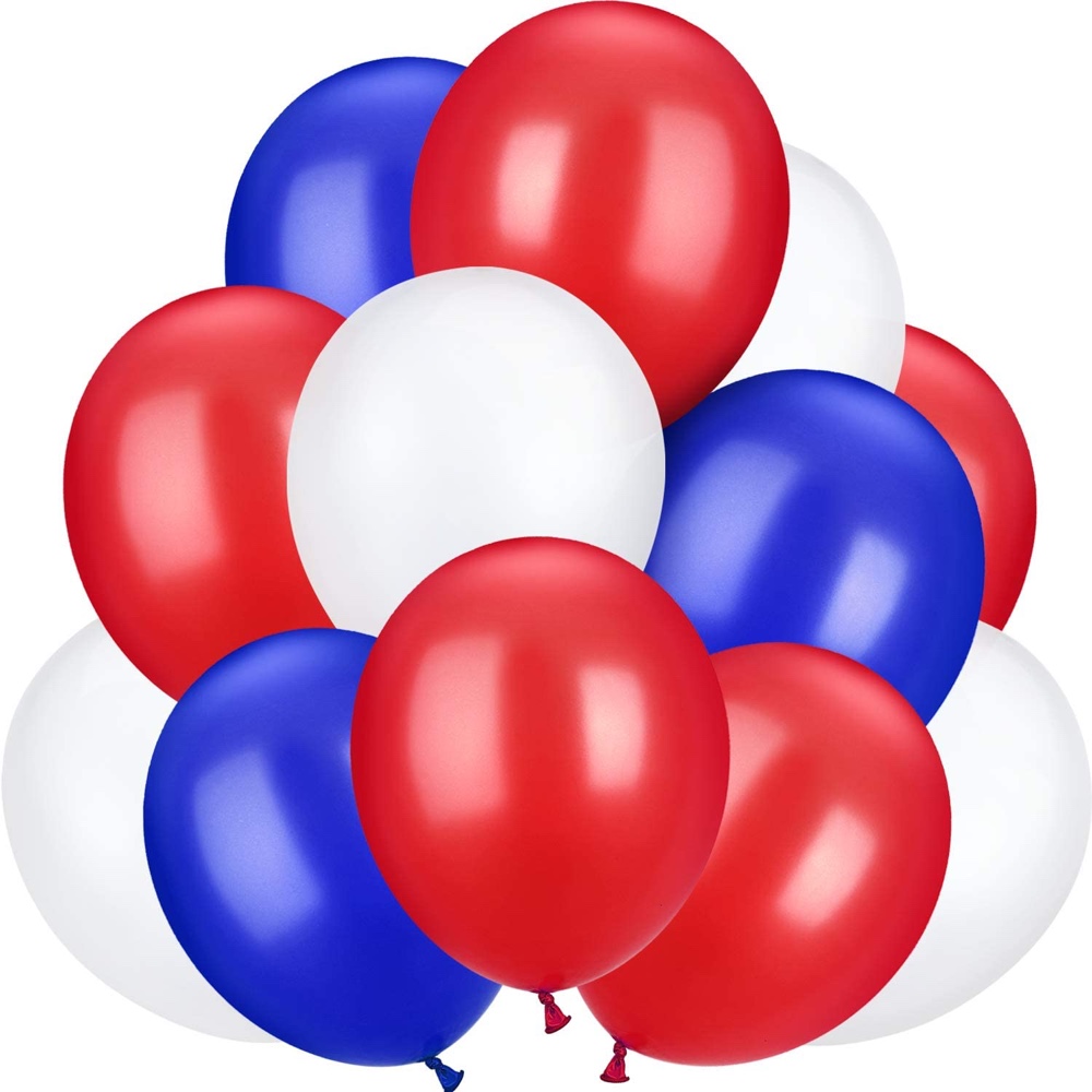Memorial Day Themed Party - Party Decorations and Supplies - Ideas - Red, White and Blue Balloons