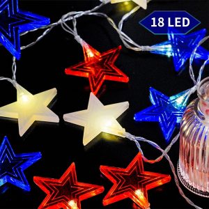 Memorial Day Themed Party - Party Decorations and Supplies - Ideas - Patriotic String Lights
