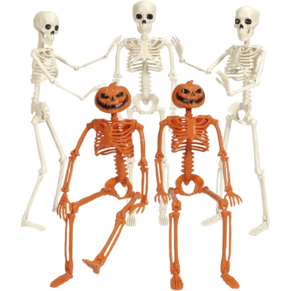 14 Scary Halloween Decorations to Haunt Your Party - Skeleton Prop Halloween Decorations